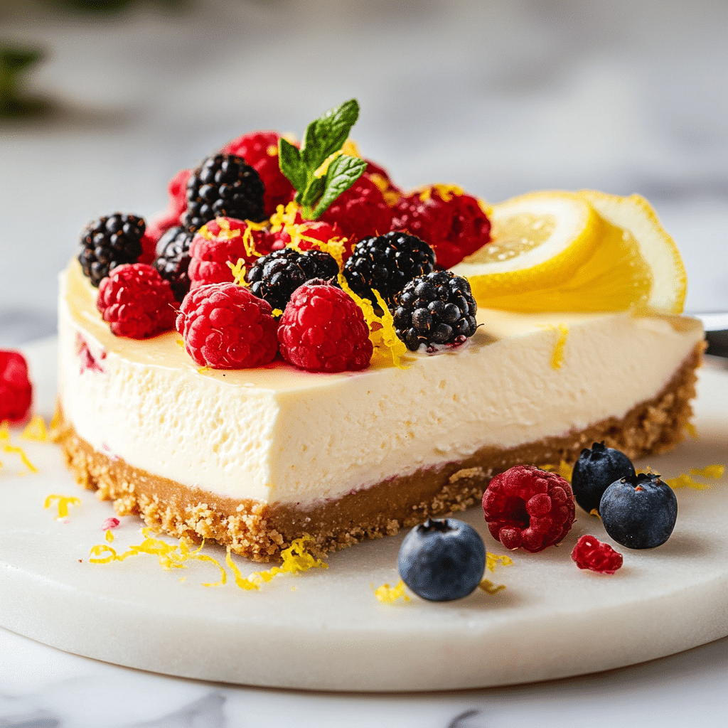 No Bake No Egg Cheesecake That’s Creamy, Easy & Delicious 9 slice of no bake no egg cheesecake